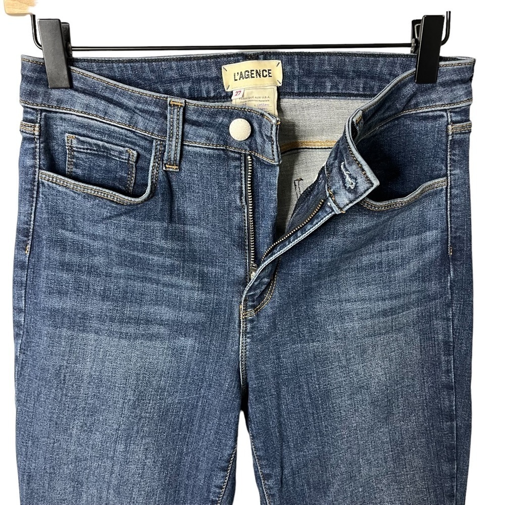 L’AGENCE Margot High Rise Skinny Jeans New Vintage Size 27 Stretch Denim Ankle - Picture 5 of 8